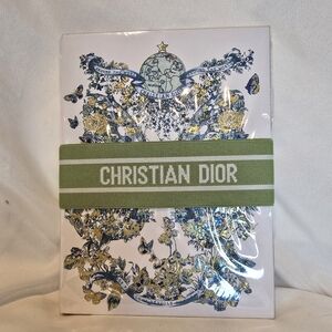 Christian Dior Floral Notebook with Green Band